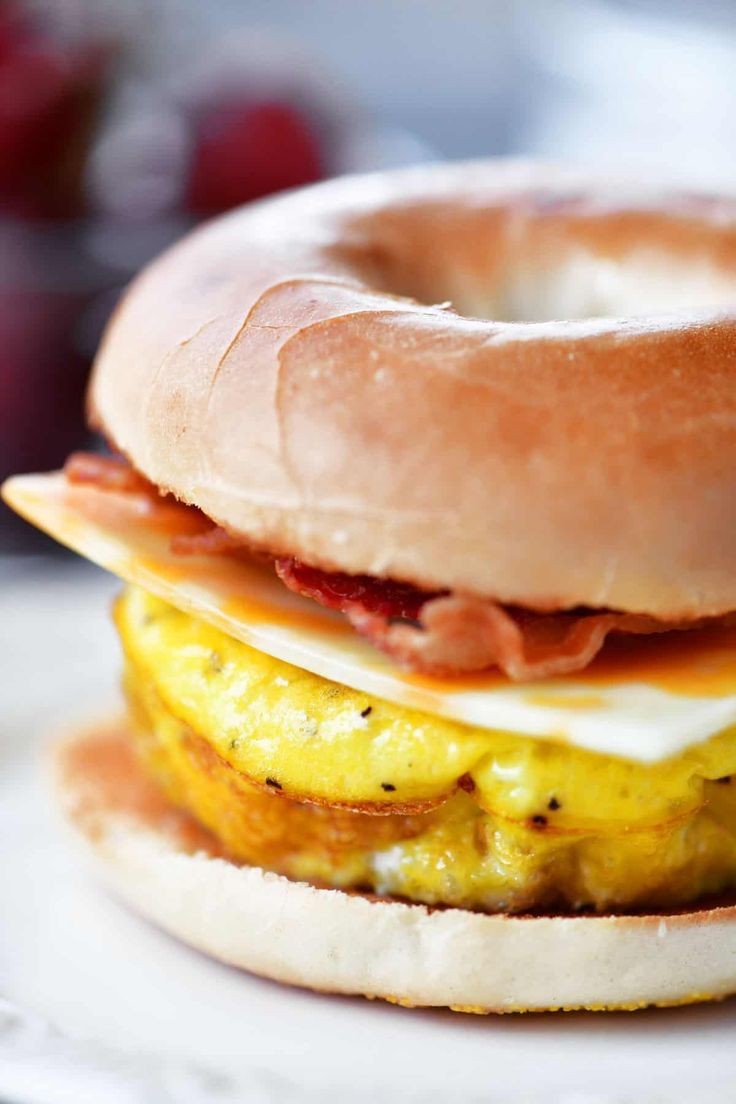 Peameal Bacon Breakfast Sandwich