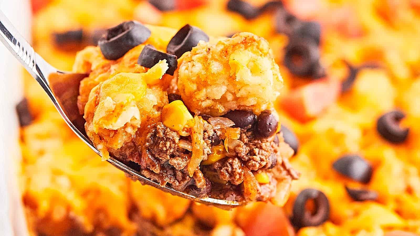 Taco Tater Tot Casserole