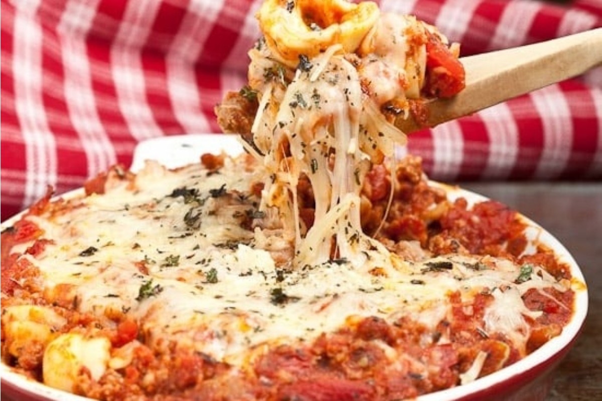 Cheesy Tortellini Casserole