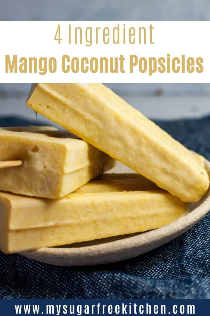Alcohol Free Pina Colada Popsicle With Mango
