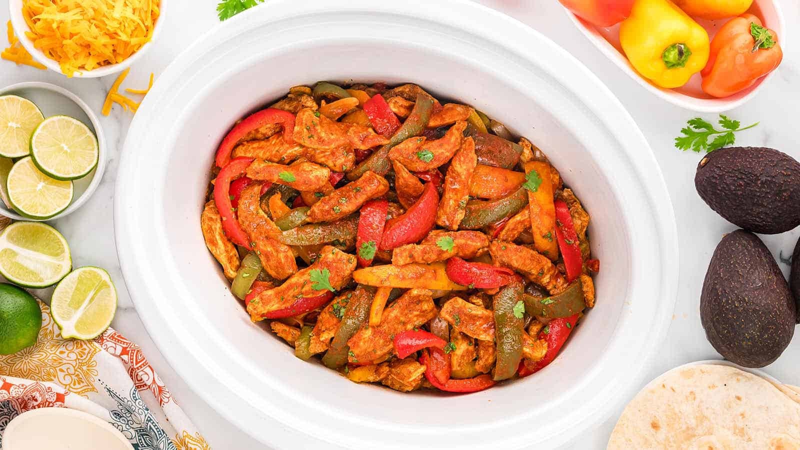 Crockpot Chicken Fajitas