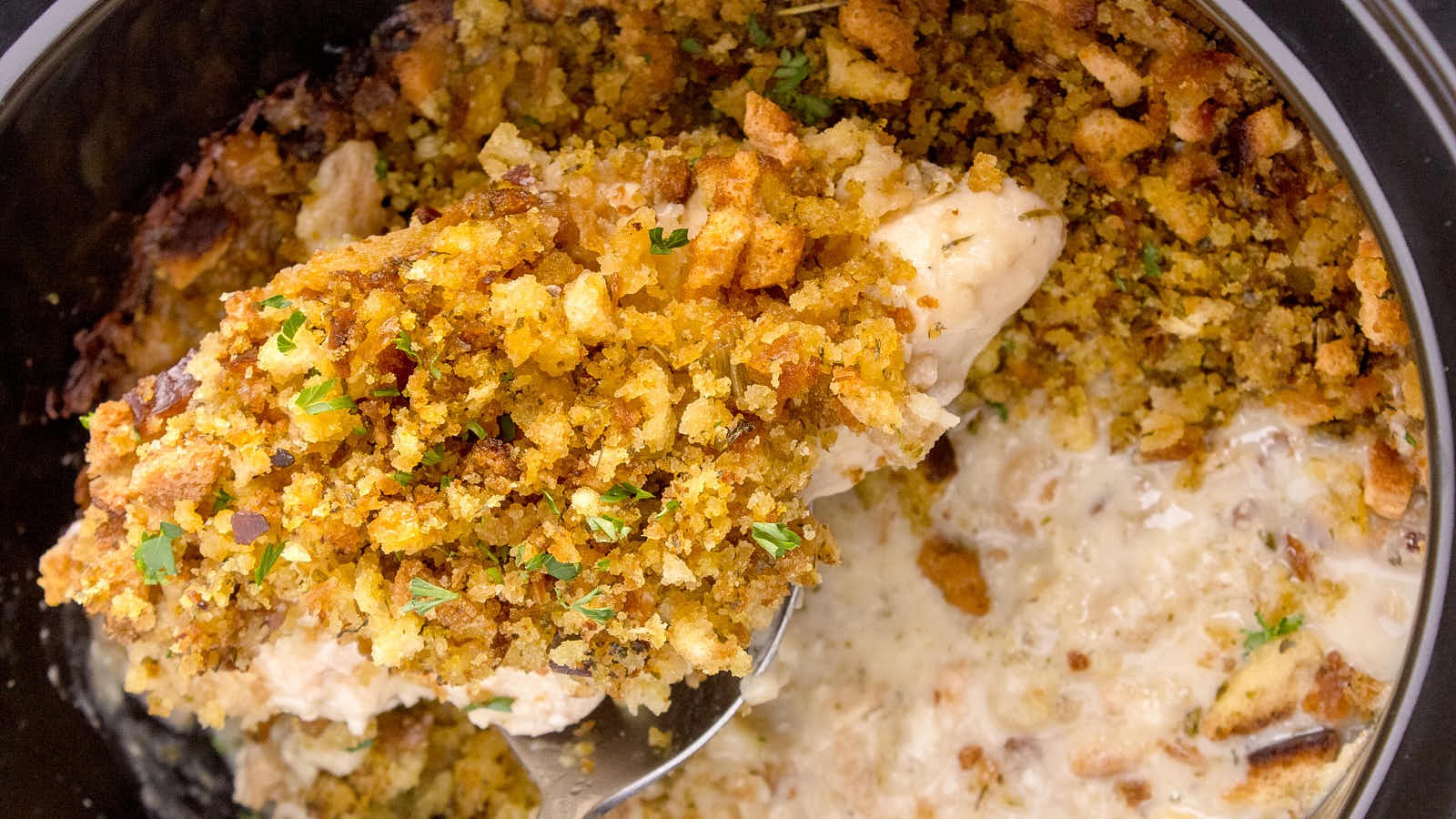 Easy Crockpot Chicken And Stuffing