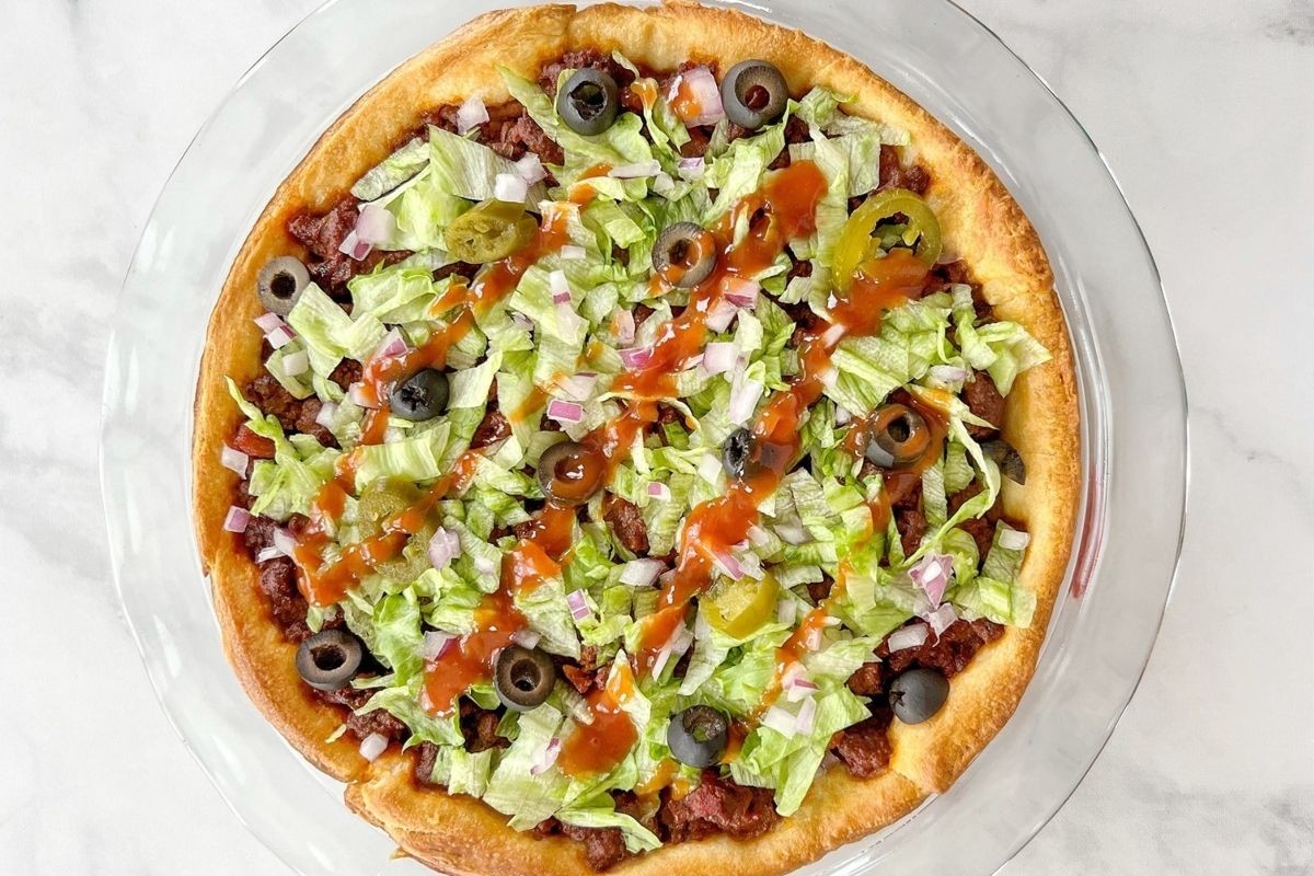 Crescent Roll Taco Bake