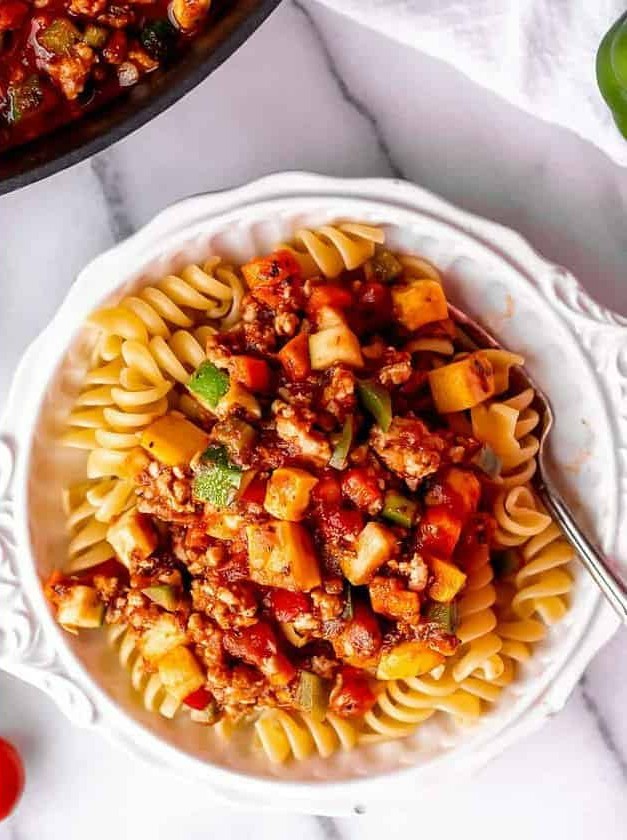 Vegetable Spaghetti Sauce (with Meat)