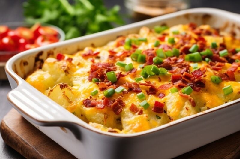 Baked Potato Skins Mac and Cheese Recipe