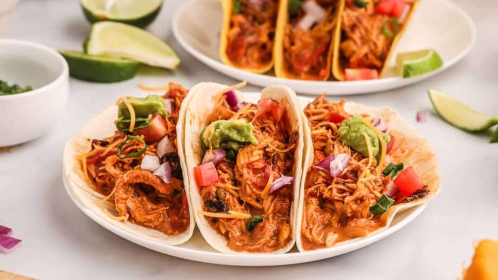 Crock Pot Chicken Tacos