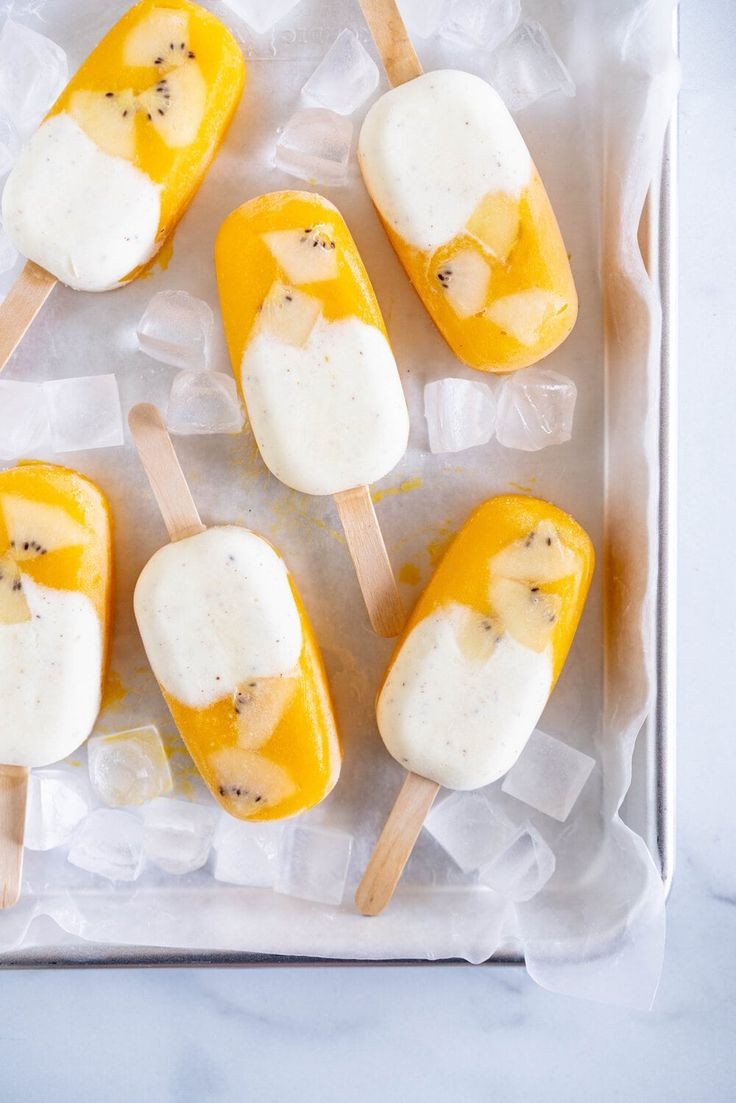 Mango With Mint Popsicle