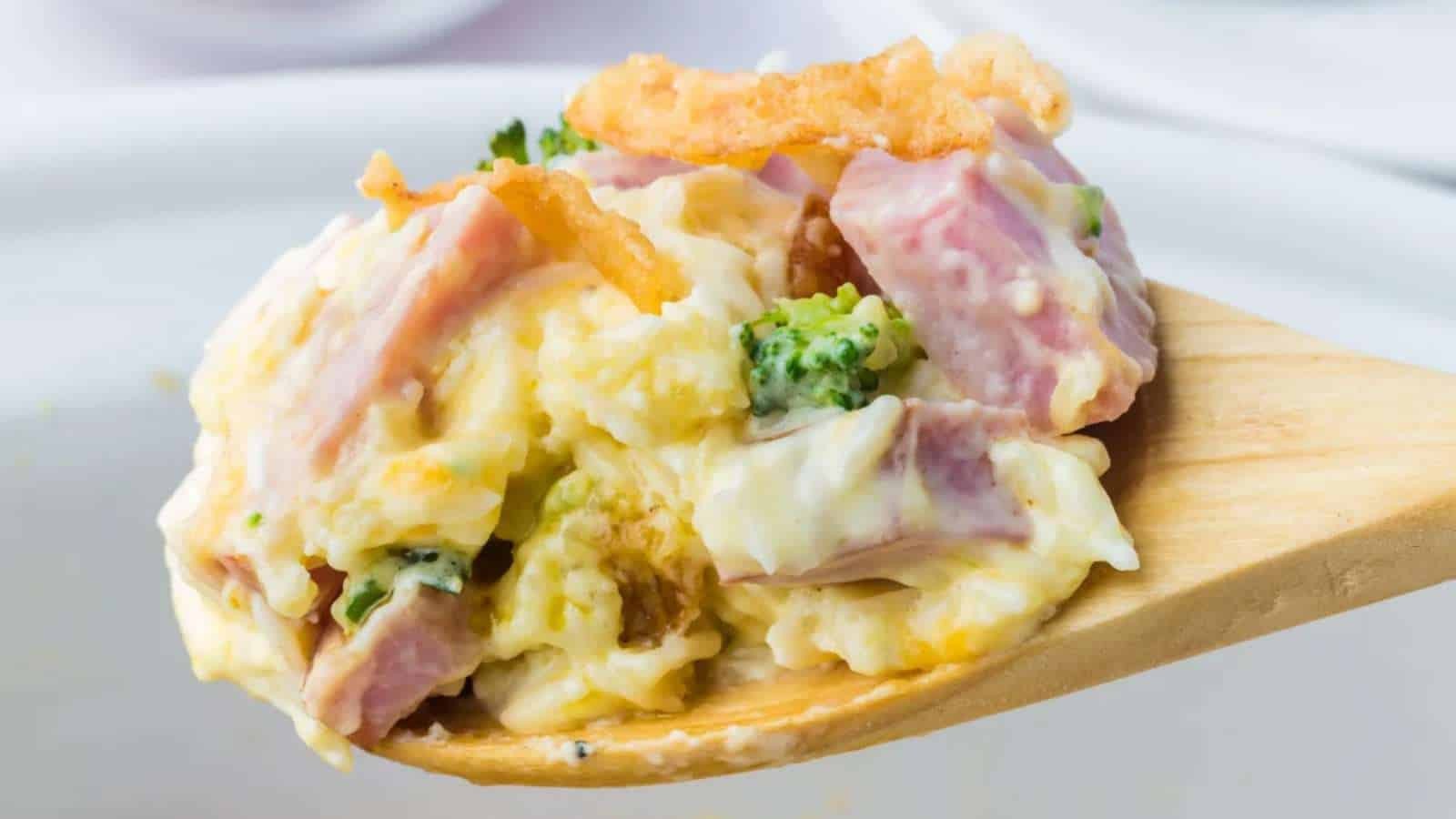 Crock Pot Ham and Rice Casserole