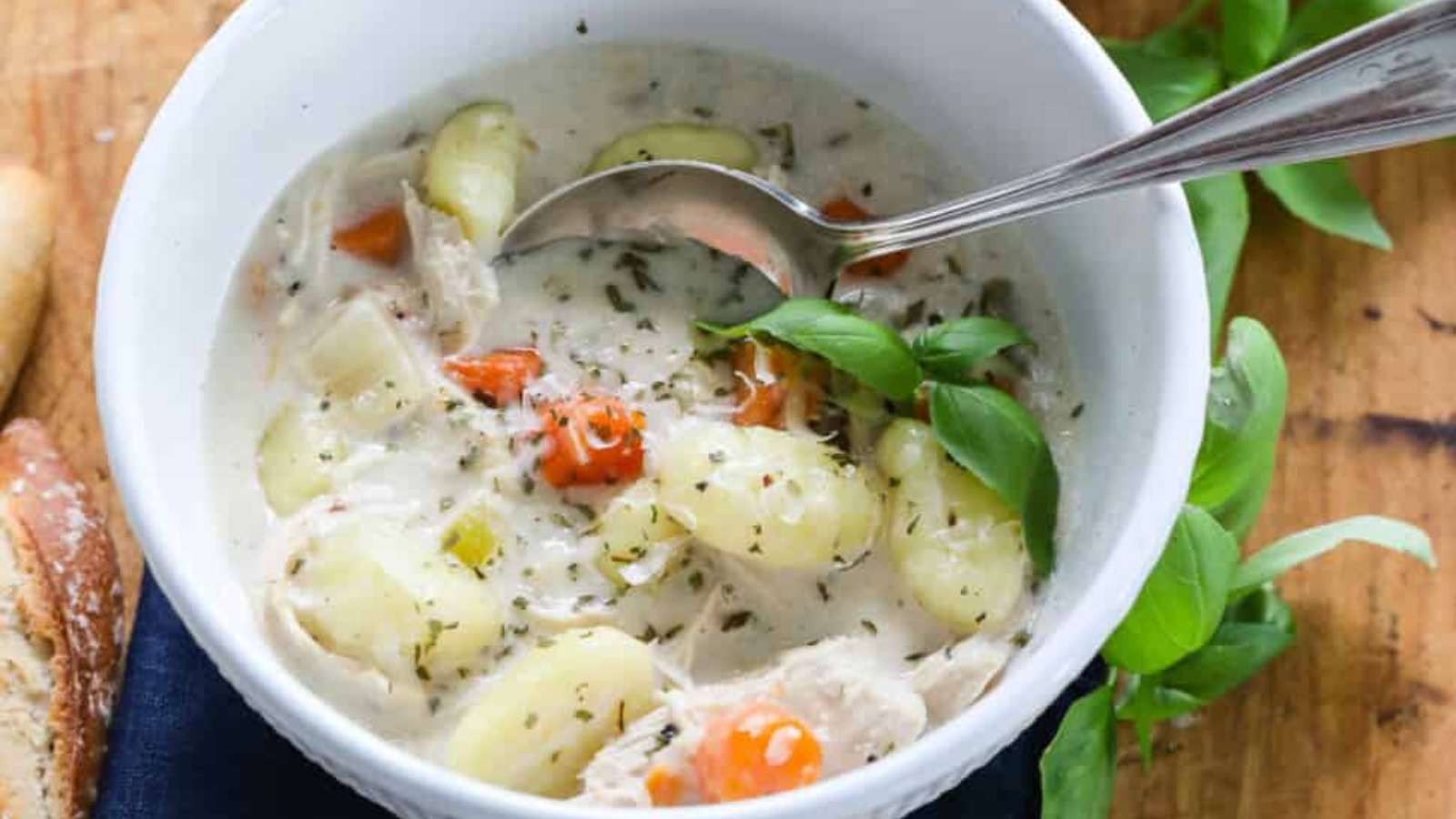 Crock Pot Chicken Gnocchi Soup
