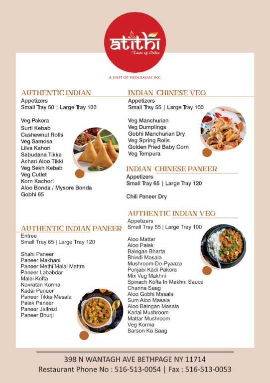 Atithi Restaurant Pure Veg | Bethpage | United States.