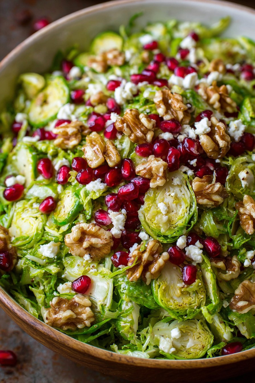 Brussels Sprout Pomegranate Salad Recipe