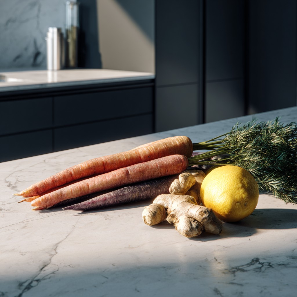 Carrot Ginger Turmeric Juice Recipe