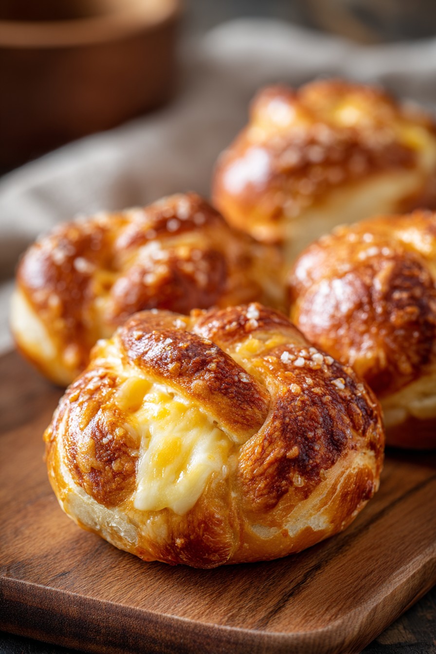 Cheese Stuffed Pretzels Recipe