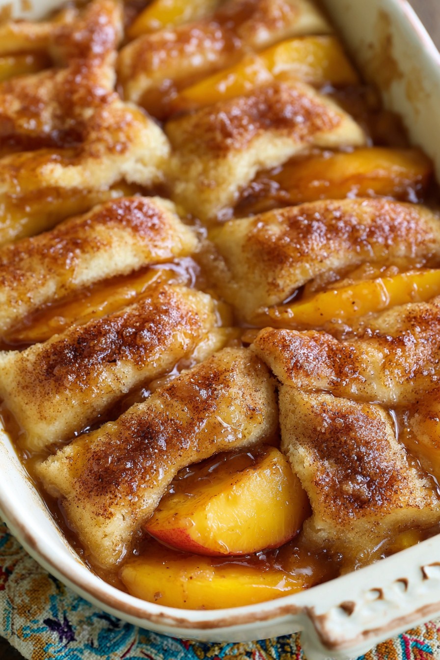 Crescent Roll Peach Cobbler Recipe