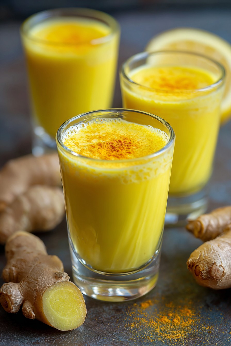Ginger Turmeric Lemon Shots Recipe