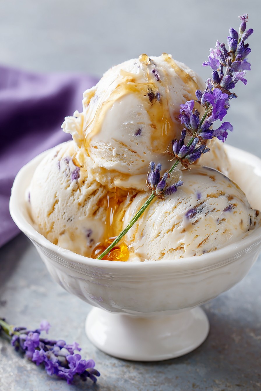 Honey Lavender Ice Cream Recipe