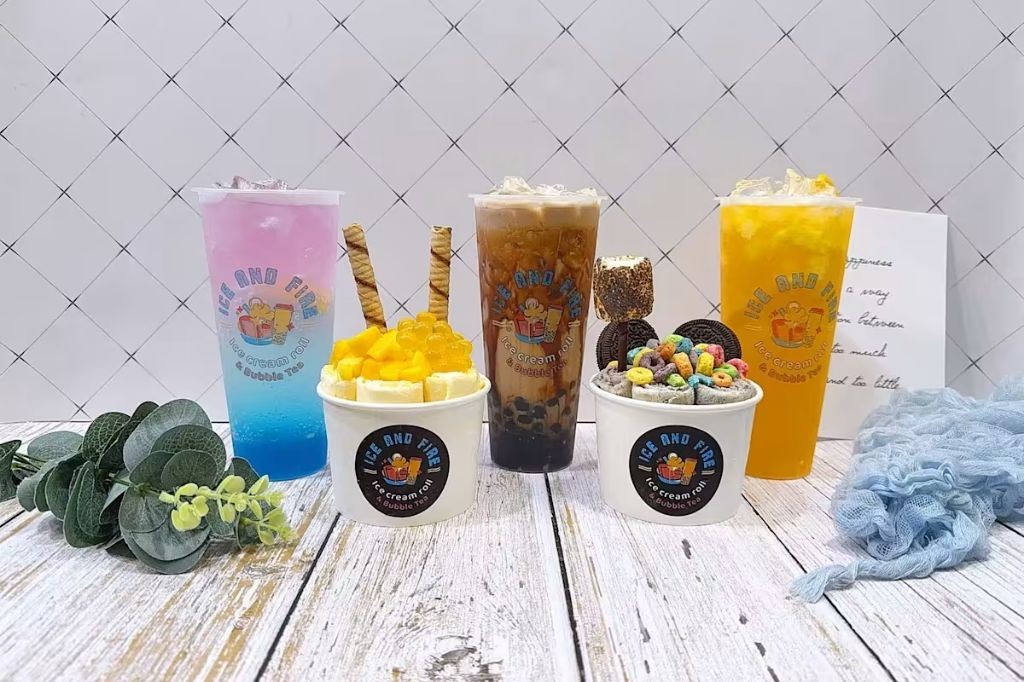 Ice and Fire Rolled Ice Cream