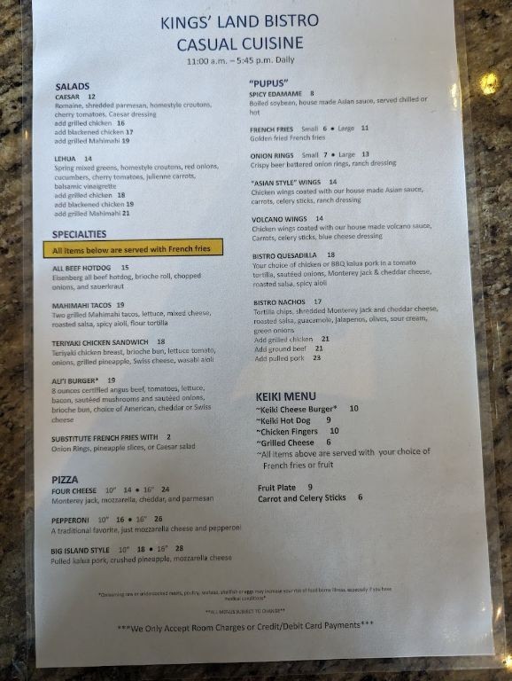 Kings Bistro Restaurant At King