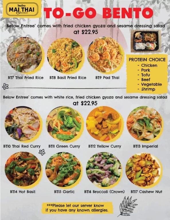 Mai Thai Restaurant - Thai & Ramen & Asian Food & Boba Bubble Tea Drinks