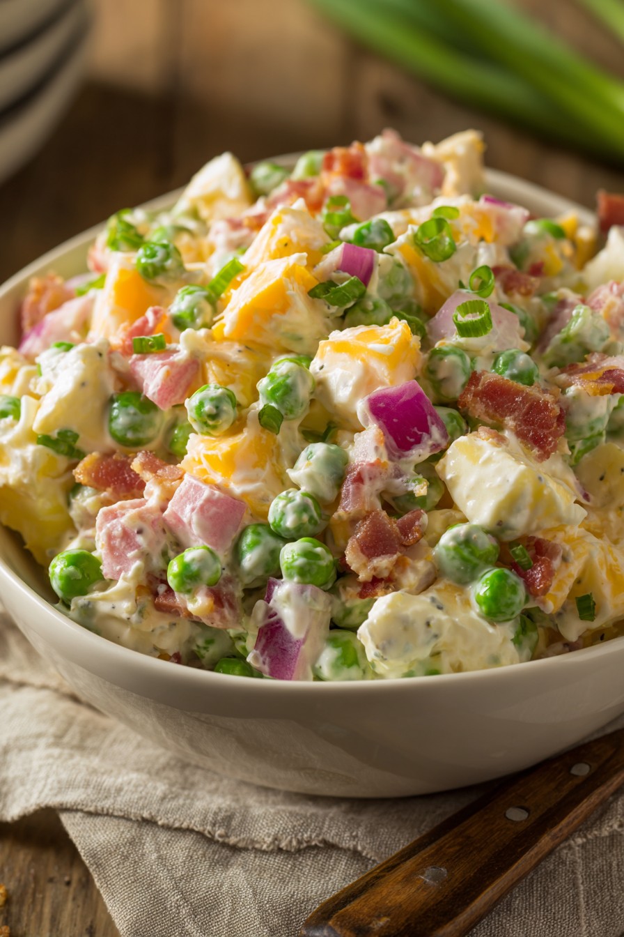 Old Fashioned Pea Salad Recipe