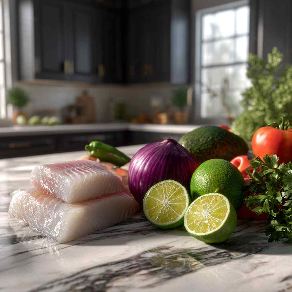 Vibrant Ceviche with Creamy Avocado