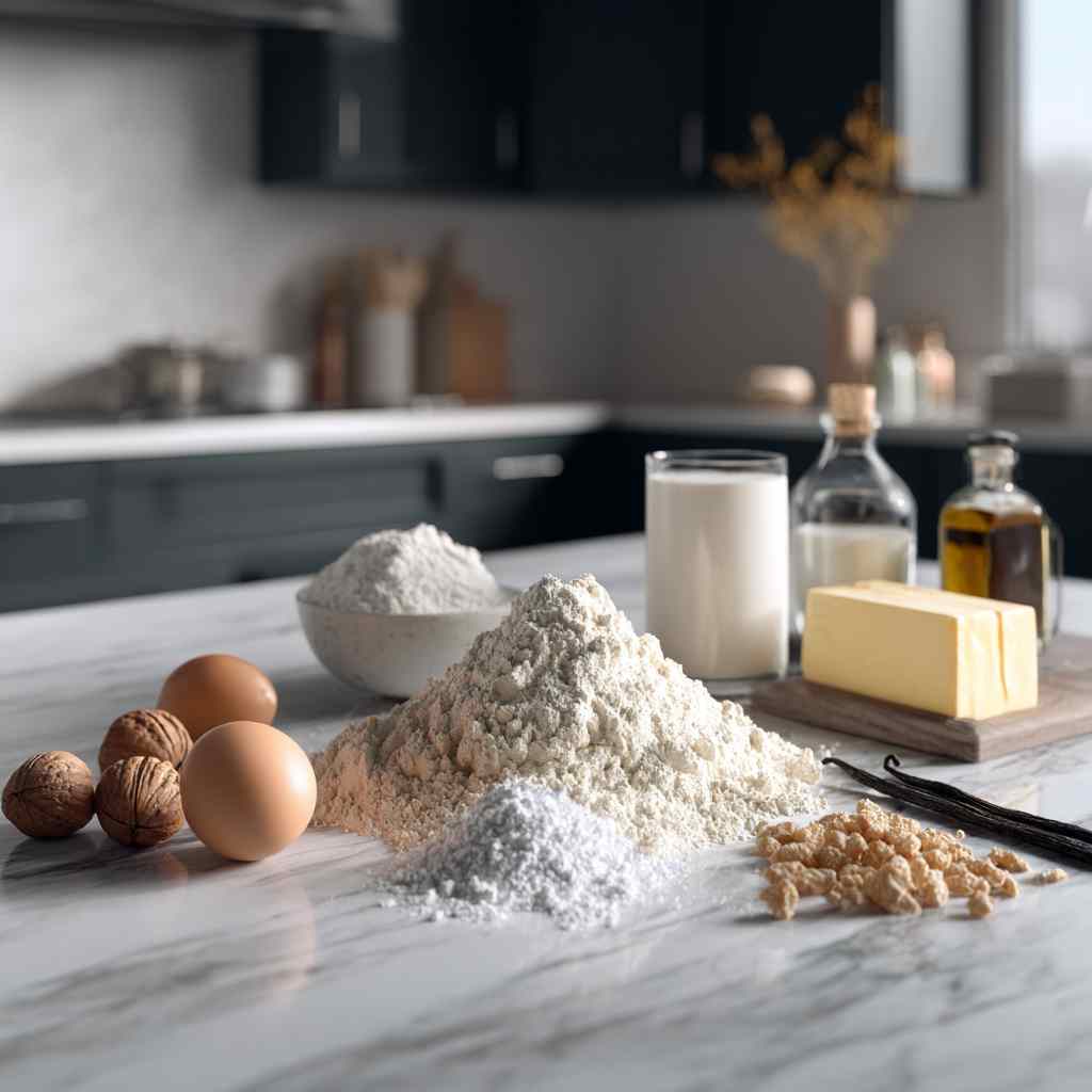 salt crystals, one whole egg, whole milk in a clear glass